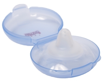 Накладки для груди Lindo, силиконовые, в контейнере, голубой (Li 802 гол) - Pampik