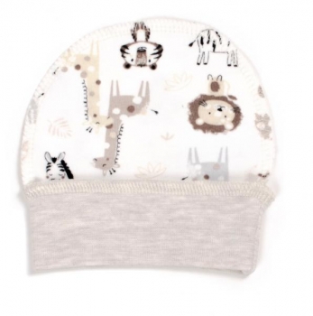 

Шапочка Верес Crazy Zoo, интерлок, р., молочный с бежевым (106.79