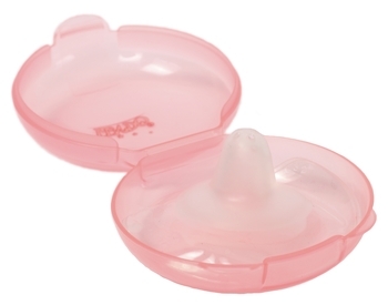 Накладки для груди Lindo, силиконовые, в контейнере, коралл (Li 802 роз) - Pampik