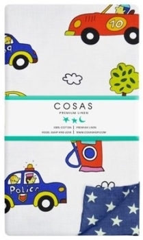Комплект постільної білизни Cosas Машинки, бязь, 140х110 см, різнобарв'я - Pampik - 3