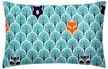 Комплект постільної білизни Cosas Ліс, бязь, 215х155 см, бірюзовий - Pampik - 3