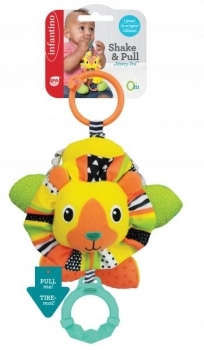 Игрушка-подвеска с прорезывателем Infantino Львенок (216184I) - Pampik - 3