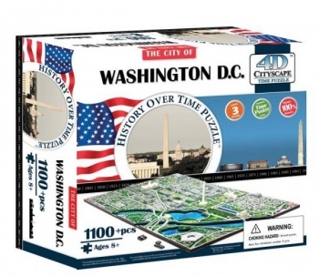 3D Пазл 4D Cityscape Вашингтон, США, 1100 елементів (40018) - Pampik