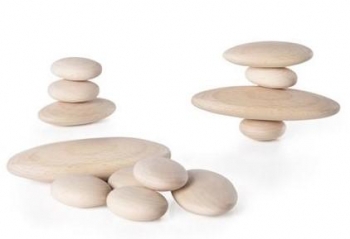 Набір дерев'яних блоків Guidecraft Natural Play Дерев'яний кругляк (G6771) - Pampik - 5