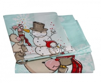 Комплект постельного белья Hobby Snowball, поплин, 150х100 см, мятный (29313) - Pampik