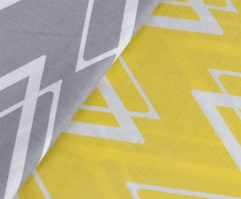 Комплект постільної білизни Hobby Poplin Nazende, поплін, 220х160 см, жовтий (30395_1,5) - Pampik - 4