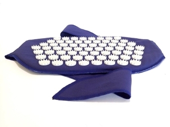 Пояс масажно-акумунктурний Onhillsport з поролоном, 30х20 см, синій (MS-1252-11) - Pampik - 2