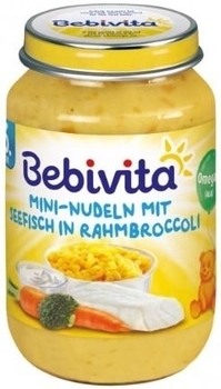 

Пюре Bebivita Мини-лапша с морской рыбой и овощами, 190 г