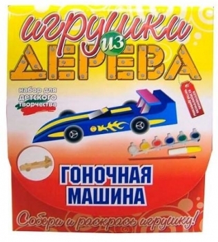 

Конструктор Игрушки из дерева Гоночная машина (Д076