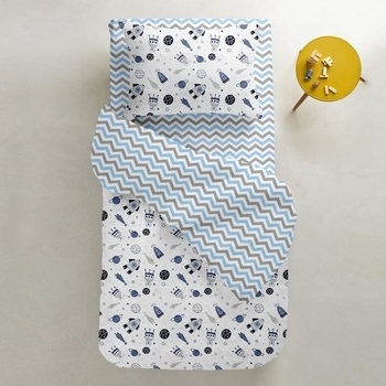 Наволочка Cosas Space, бязь, 70х50 см, белый - Pampik - 2