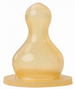 Латексна соска Baby-Nova, кругла, для чаю та води, 0+ міс., 2 шт. - Pampik