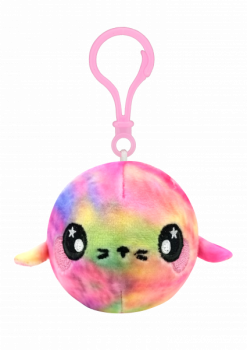 Ароматна м'яка іграшка-брелок Squeezamals S3 Тюлень Сніжок, 6 см (SQS00866SN) - Pampik