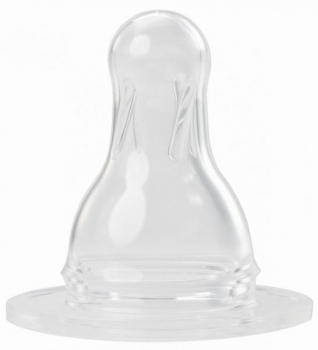 Силіконова соска Baby-Nova, кругла, для молока, 0+ міс., 2 шт. (3961150) - Pampik