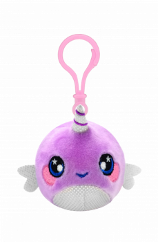 Ароматна м'яка іграшка-брелок Squeezamals S3 Нарвав Джой, 6 см (SQS00866J) - Pampik