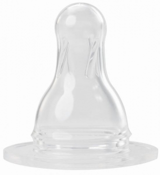 Силіконова соска Baby-Nova, кругла, для каші, 0+ міс., 2 шт. (3961160) - Pampik