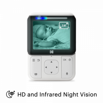 Цифрова відеоняня Kodak Hd WiFi Cherish С220, з батьківським блоком (C220000C220) - Pampik - 3