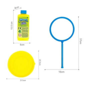 Мильні бульбашки Wanna Bubbles Гігантський розмір, 250 мл, жовтий (BB095-1) - Pampik - 4