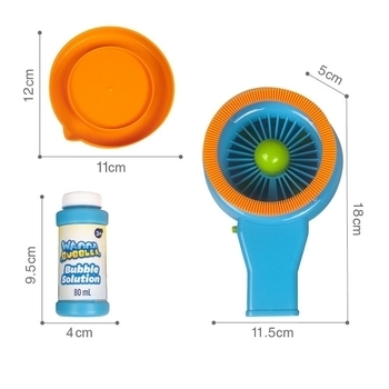 Мильні бульбашки Wanna Bubbles Баббл-вентилятор, 80 мл, синій (BB143-2) - Pampik - 3
