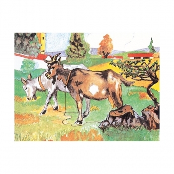 Кубики дерев'яні Goki Ферма (57878G) - Pampik - 6