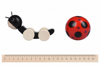 Игрушка-каталка Goki Божья коровка (54946G) - Pampik - 2