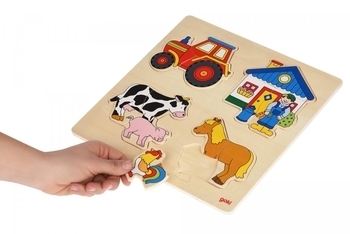 Пазл-вкладиш Goki Ферма (57902G) - Pampik - 2