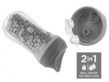 Поїльник-непроливайка Chicco Active Cup, 266 мл, 14+ міс., фіолетовий (06981.10.01) - Pampik - 4