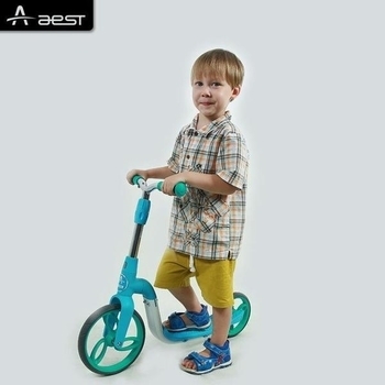 Біговел-самокат Aest B02 2 в 1, блакитний (B02-Blue) - Pampik - 7