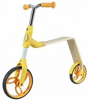 Біговел-самокат Aest B01 2 в 1, жовтий (B01-Yellow) - Pampik