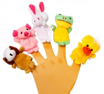 Набір пальчикових ляльок Lindo Домашні тварини (P 266) - Pampik