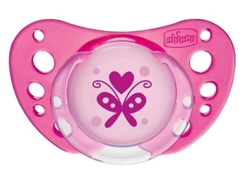 Латексна пустушка Chicco Physio Аіг, 6-16 місяців, рожевий, 2 шт. (75022.11.00.00) - Pampik - 2