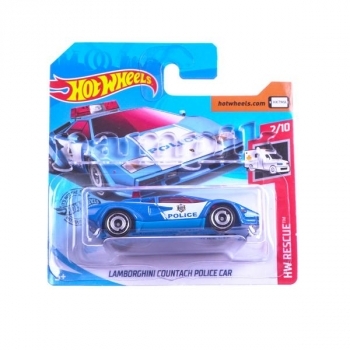 

Базовая машинка Hot Wheels Lamborghini Countach Police Car, синий (5785)