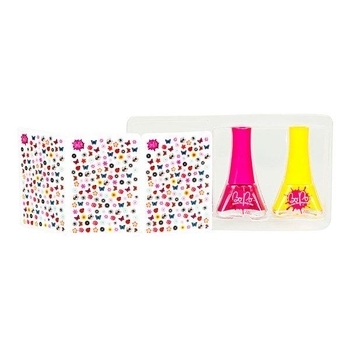 Лак для ногтей BoPo Цветочный сад, желтый и малиновый + 300 стикеров для ногтей (WT8176529-4) - Pampik - 3