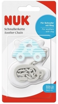 Тримач для пустушки Nuk Машинка, блакитний (10751023/1) - Pampik - 2