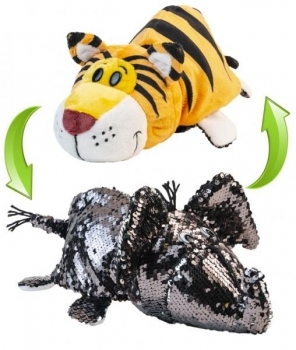 М'яка іграшка ZooPrяtki 2 в 1 Слон і Тигр, 30 см (517IT-ZPR) - Pampik