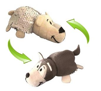 М'яка іграшка ZooPrяtki 2 в 1 Полярний Хаскі і Ведмідь, 12 см (558IT-ZPR) - Pampik - 3