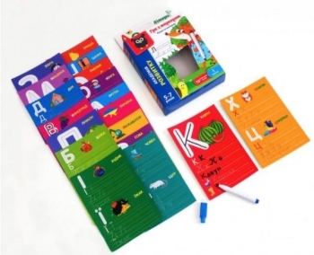 Гра з маркером Vladi Toys Пиши та витирай Букви, українська мова (VT5010-13) - Pampik - 2