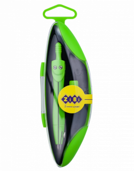 Циркуль в футлярі ZiBi Kids Line Start Neon, салатовий (ZB.5323NS-15) - Pampik