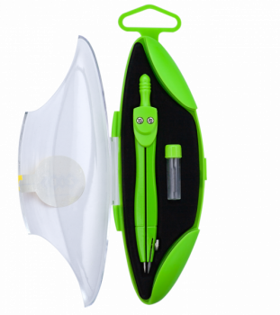 Циркуль в футлярі ZiBi Kids Line Start Neon, салатовий (ZB.5323NS-15) - Pampik - 2