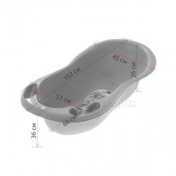 Ванночка дитяча Tega Baby Lux Owls, 102 см, білий (SO-005-103) - Pampik - 2