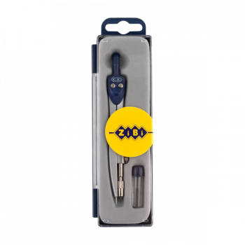 Циркуль в пластиковому пеналі ZiBi Kids Line Basis (ZB.5302BS-03) - Pampik