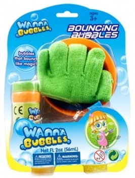 Мильні бульбашки Wanna Bubbles Чарівні стрибуни, зелений, 56 мл (BB124-1) - Pampik