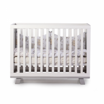 Дитяче ліжко Верес Мангеттен, білий з сірим (1.1.70.32.17) - Pampik