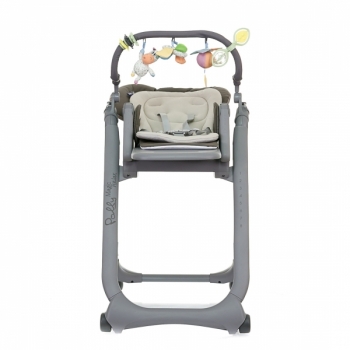 Стульчик для кормления Chicco Polly Magic Relax, серый с бежевым (79502.85) - Pampik - 2