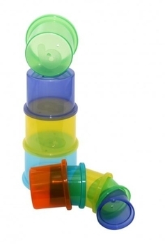 Подарок. Чудо-пирамидка Baby Team, 9 стаканчиков (8850) - Pampik - 3