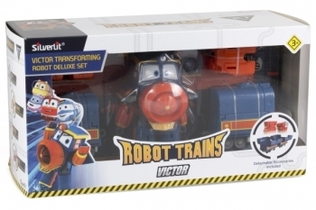 Паровоз-трансформер с двумя вагонами Silverlit Robot Trains Виктор (80186) - Pampik - 5