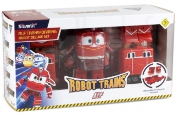 Паровоз-трансформер с двумя вагонами Silverlit Robot Trains Альф (80185) - Pampik - 7