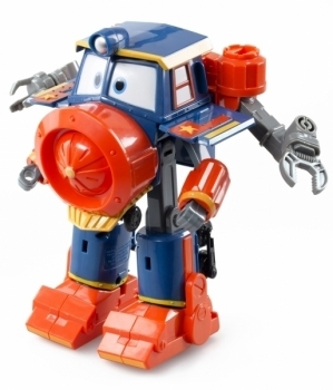 Паровоз-трансформер с двумя вагонами Silverlit Robot Trains Виктор (80186) - Pampik