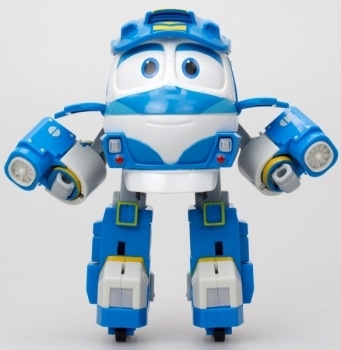 Паровоз-трансформер с двумя вагонами Silverlit Robot Trains Кей (80177) - Pampik - 3