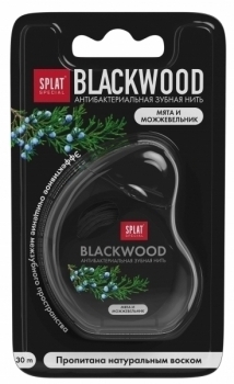 Зубна нитка Splat DentalFloss Blackwood, 30 м - Pampik