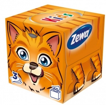 

Салфетки Zewa Zoo Cube в коробке, 60 шт., в ассортименте